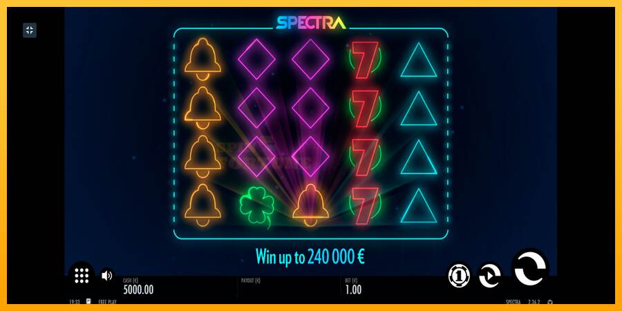 Spectra mesin permainan untuk uang, gambar 1