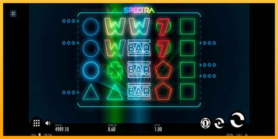 Spectra mesin permainan untuk uang, gambar 5