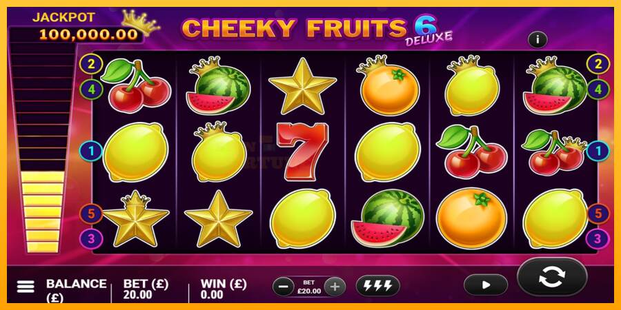 Cheeky Fruits 6 Deluxe mesin permainan untuk uang, gambar 4