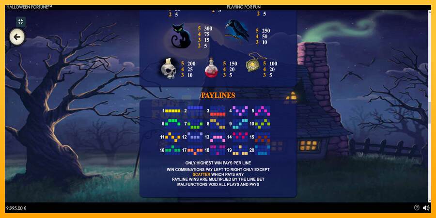 Halloween Fortune mesin permainan untuk uang, gambar 7