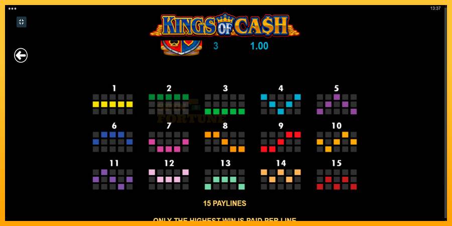 Kings of Cash mesin permainan untuk uang, gambar 7