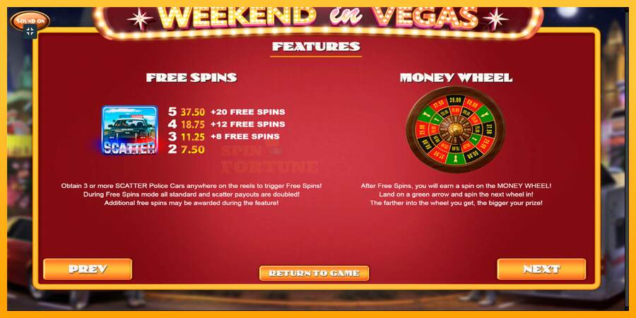 Weekend In Vegas mesin permainan untuk uang, gambar 7