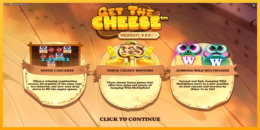 Get The Cheese mesin permainan untuk uang, gambar 1