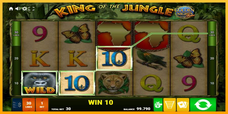 King of the Jungle Golden Nights mesin permainan untuk uang, gambar 2