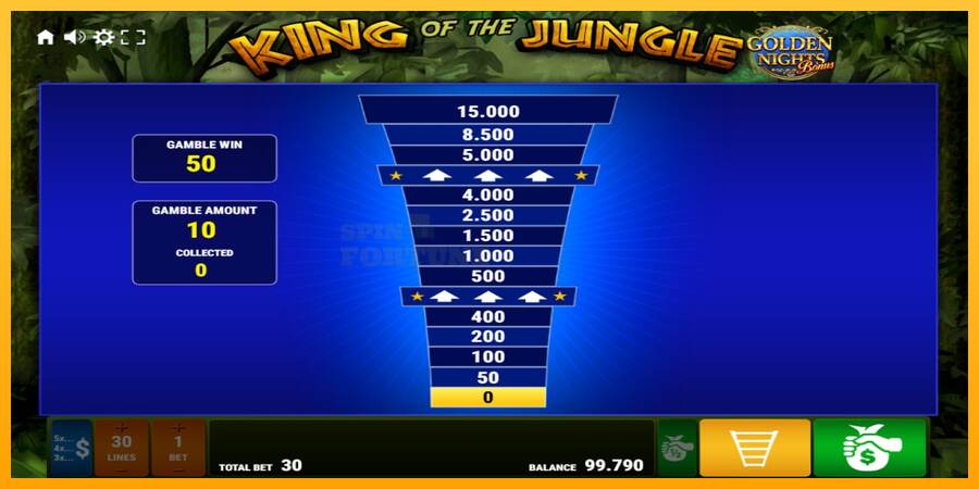 King of the Jungle Golden Nights mesin permainan untuk uang, gambar 3