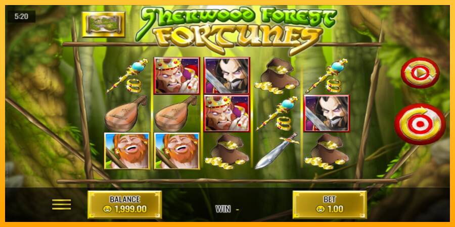 Sherwood Forest Fortunes mesin permainan untuk uang, gambar 1