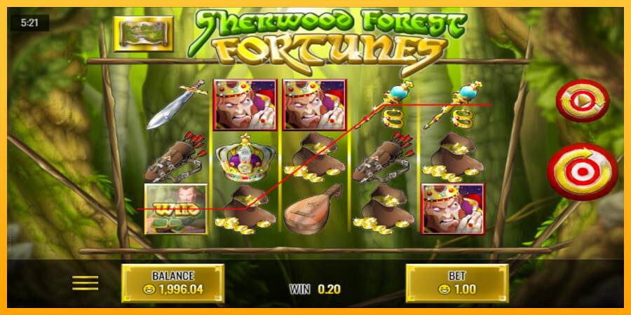 Sherwood Forest Fortunes mesin permainan untuk uang, gambar 2