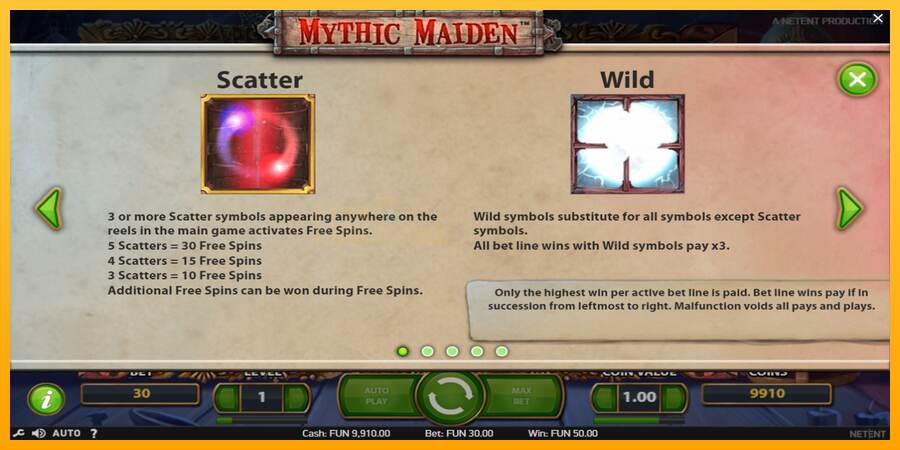 Mythic Maiden mesin permainan untuk uang, gambar 5