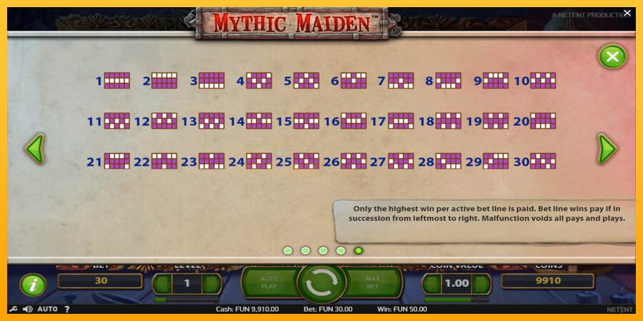 Mythic Maiden mesin permainan untuk uang, gambar 7