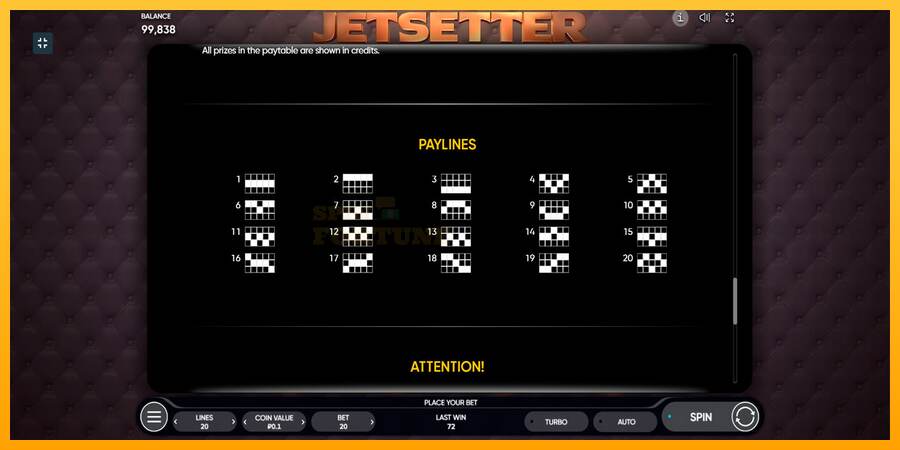 Jetsetter mesin permainan untuk uang, gambar 7