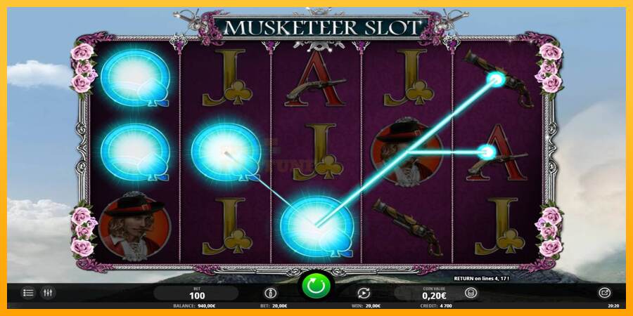 Musketeer Slot mesin permainan untuk uang, gambar 3