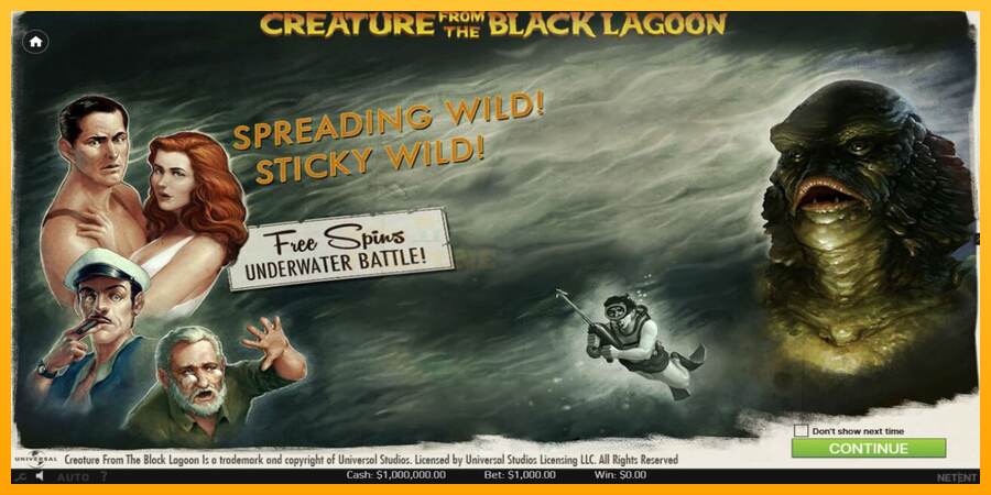 Creature From The Black Lagoon mesin permainan untuk uang, gambar 1