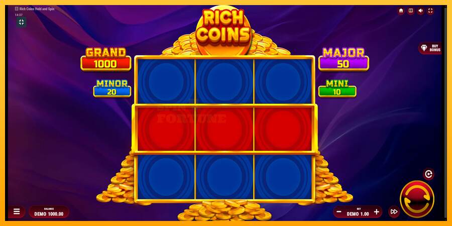 Rich Coins Hold and Spin mesin permainan untuk uang, gambar 1