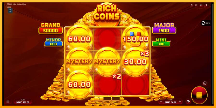 Rich Coins Hold and Spin mesin permainan untuk uang, gambar 4