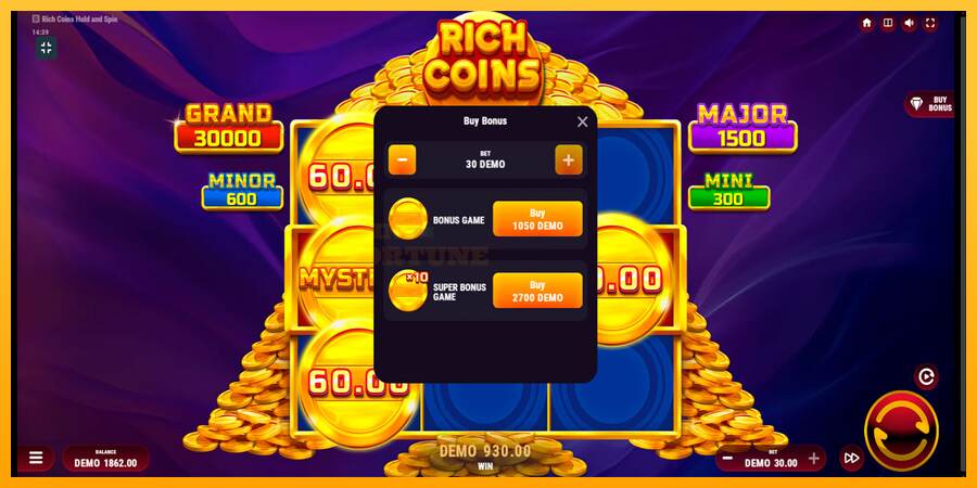 Rich Coins Hold and Spin mesin permainan untuk uang, gambar 7