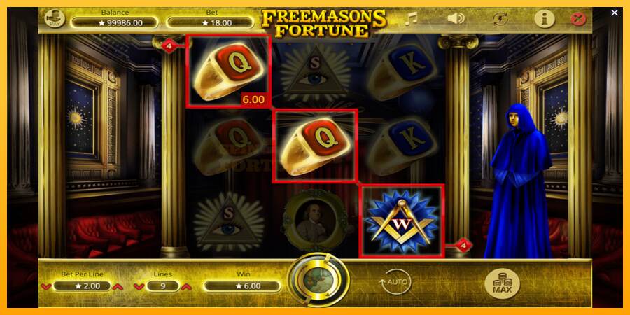 Freemasons Fortune mesin permainan untuk uang, gambar 3