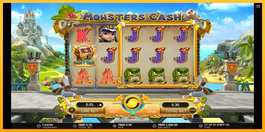 Monsters Cash mesin permainan untuk uang, gambar 2