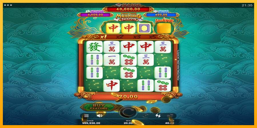 Pong Pong Mahjong Jackpots mesin permainan untuk uang, gambar 3