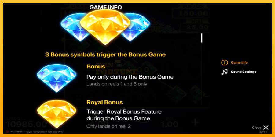 Royal Fortunator: Hold and Win mesin permainan untuk uang, gambar 4