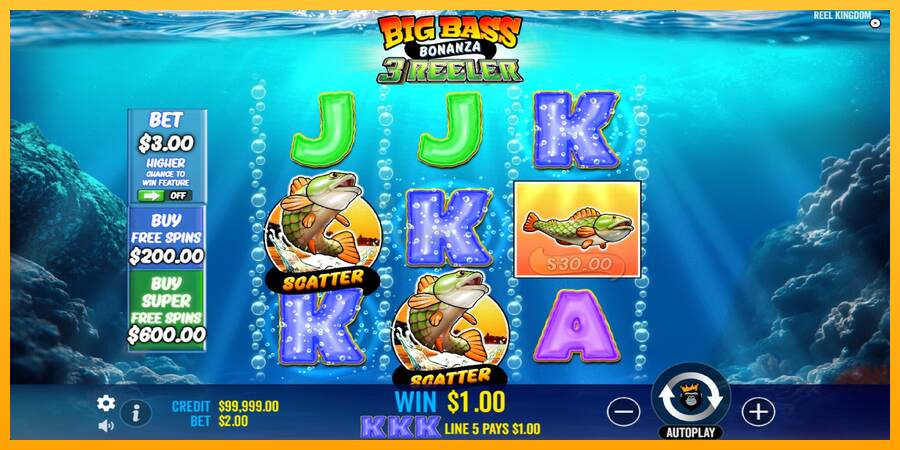 Big Bass Bonanza 3 Reeler mesin permainan untuk uang, gambar 2