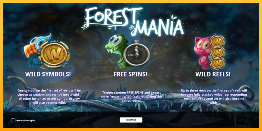 Forest Mania mesin permainan untuk uang, gambar 1