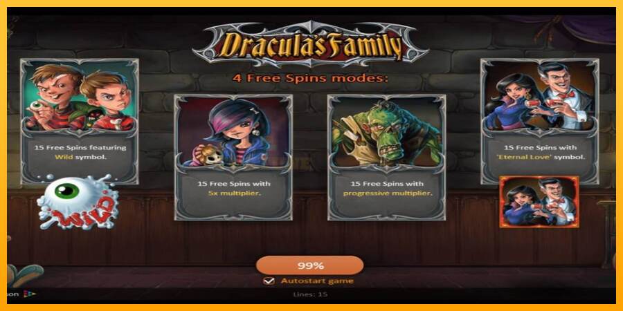 Dracula’s Family mesin permainan untuk uang, gambar 1