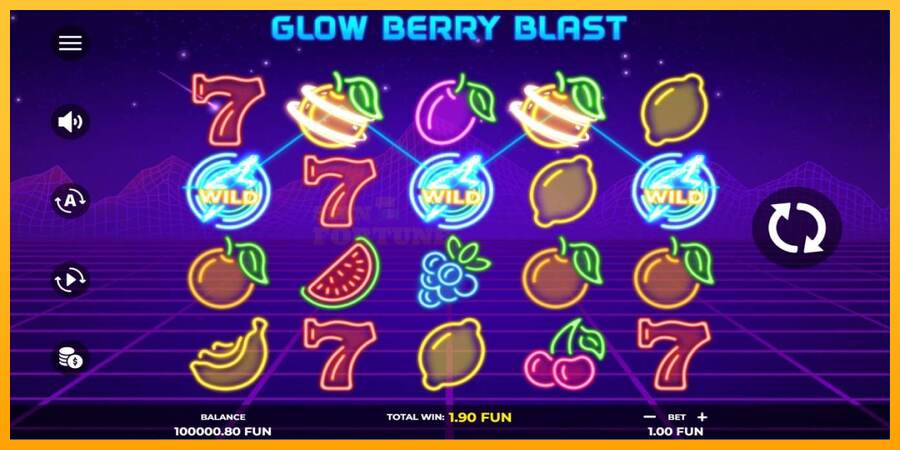 Glow Berry Blast mesin permainan untuk uang, gambar 2