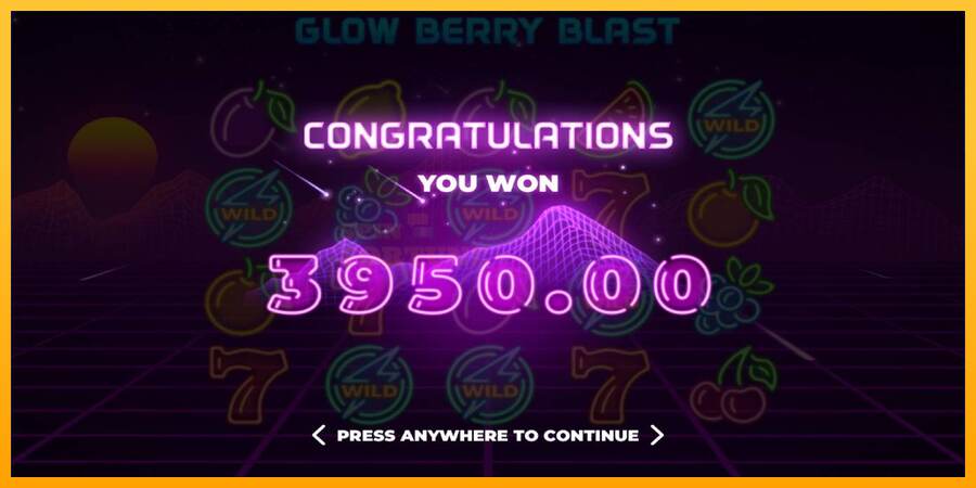 Glow Berry Blast mesin permainan untuk uang, gambar 5