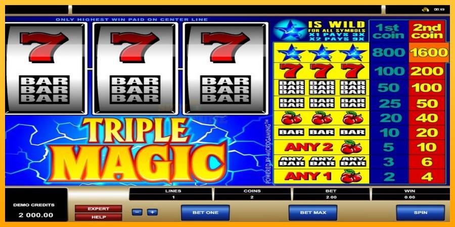 Triple Magic mesin permainan untuk uang, gambar 1