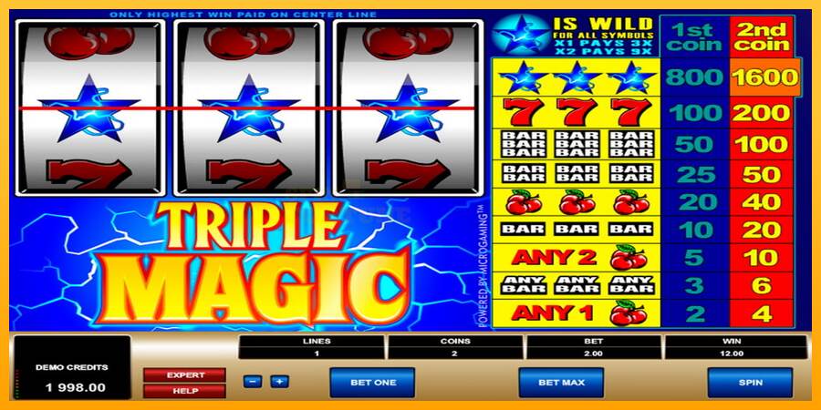 Triple Magic mesin permainan untuk uang, gambar 2