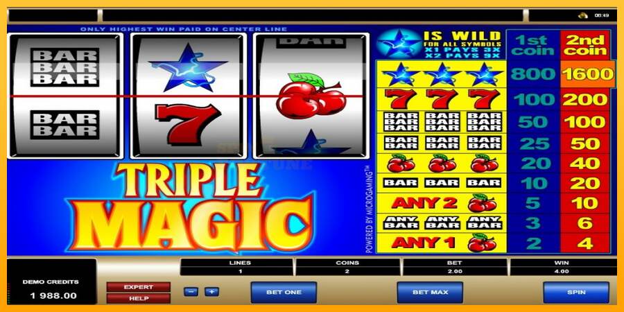 Triple Magic mesin permainan untuk uang, gambar 3