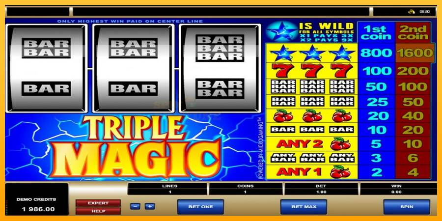 Triple Magic mesin permainan untuk uang, gambar 4