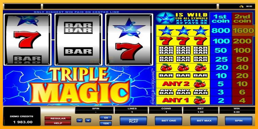 Triple Magic mesin permainan untuk uang, gambar 5