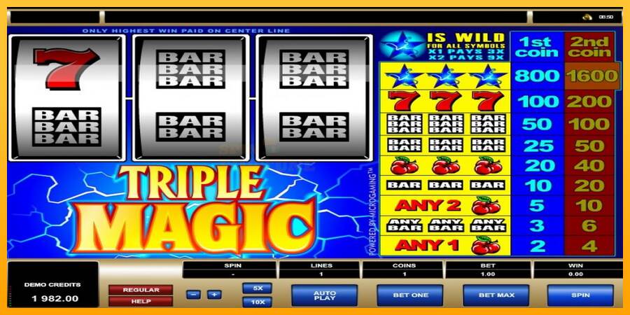 Triple Magic mesin permainan untuk uang, gambar 6