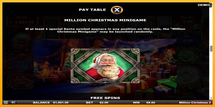 Million Christmas 2 mesin permainan untuk uang, gambar 5