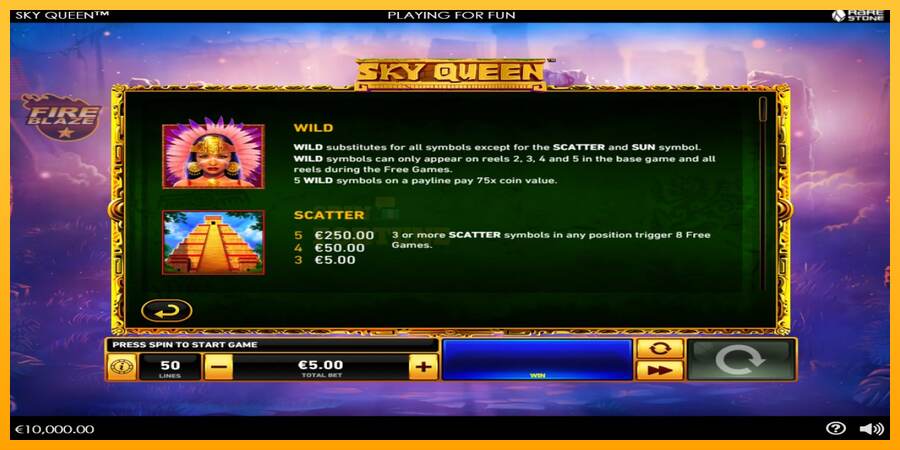 Sky Queen mesin permainan untuk uang, gambar 4