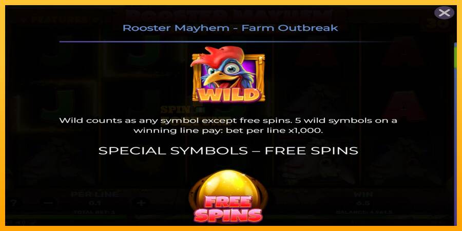 Rooster Mayhem Farm Outbreak mesin permainan untuk uang, gambar 4