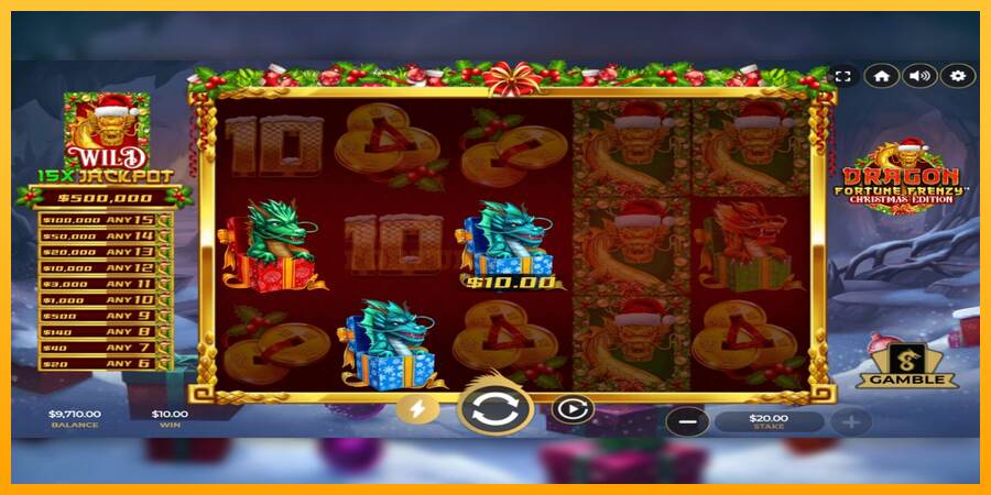 Dragon Fortune Frenzy Christmas Edition mesin permainan untuk uang, gambar 3