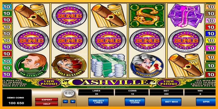 Cashville mesin permainan untuk uang, gambar 1