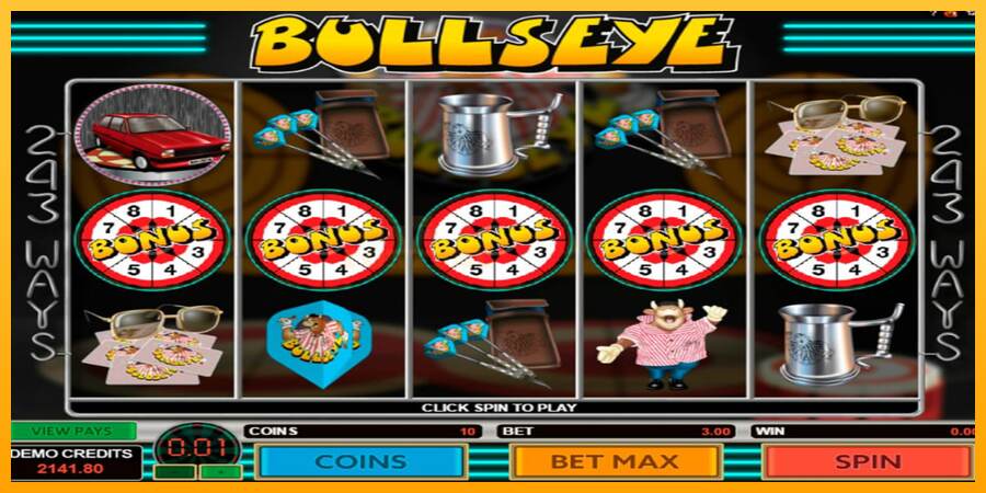 Bullseye mesin permainan untuk uang, gambar 1