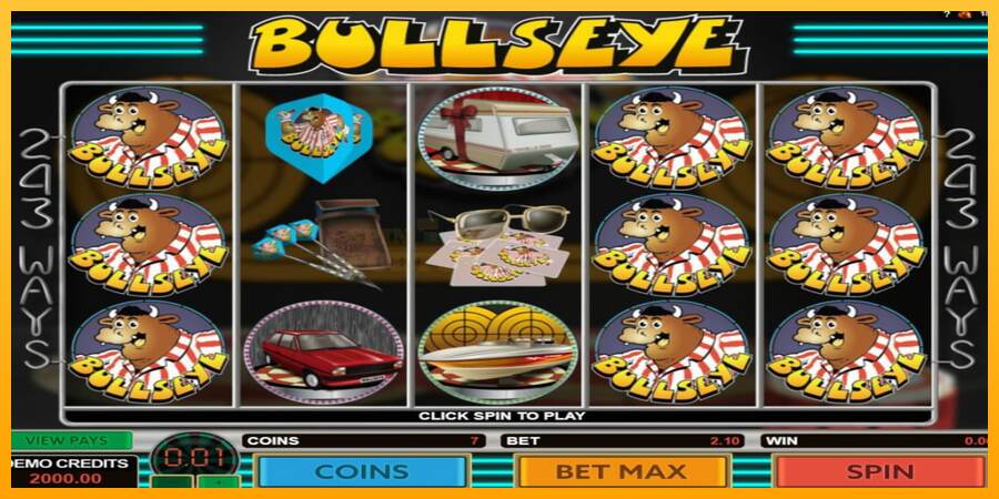 Bullseye mesin permainan untuk uang, gambar 2