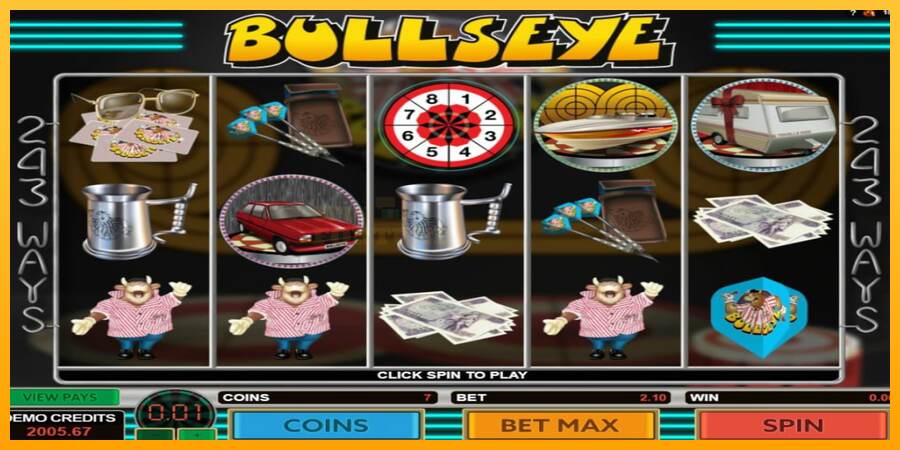 Bullseye mesin permainan untuk uang, gambar 4