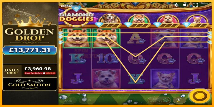 Diamond Doggies mesin permainan untuk uang, gambar 2