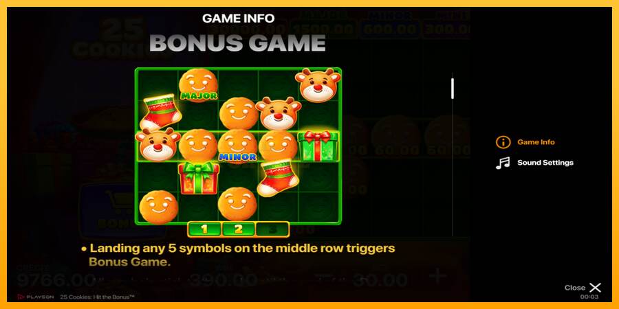 25 Cookies: Hit the Bonus mesin permainan untuk uang, gambar 6