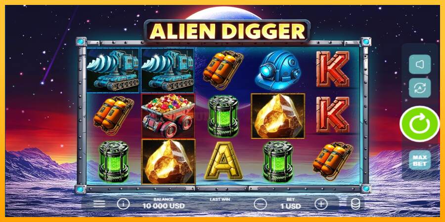 Alien Digger mesin permainan untuk uang, gambar 1