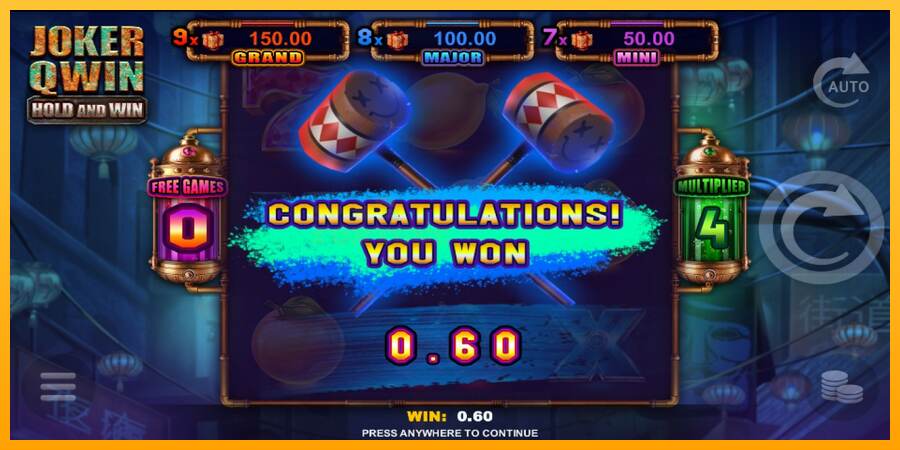 Joker Qwin - Hold and Win mesin permainan untuk uang, gambar 3