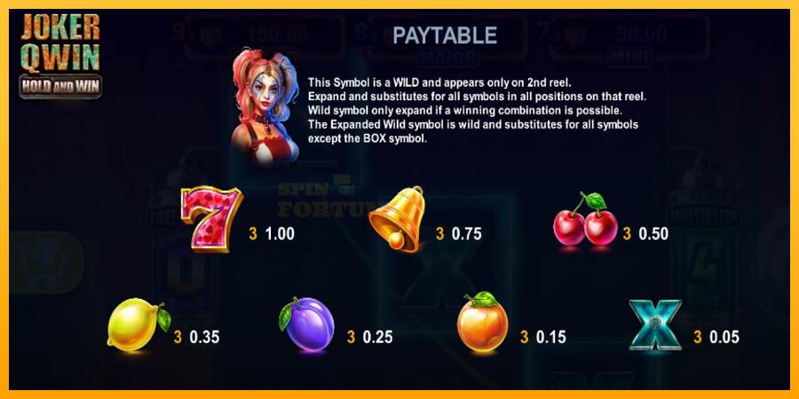 Joker Qwin - Hold and Win mesin permainan untuk uang, gambar 5