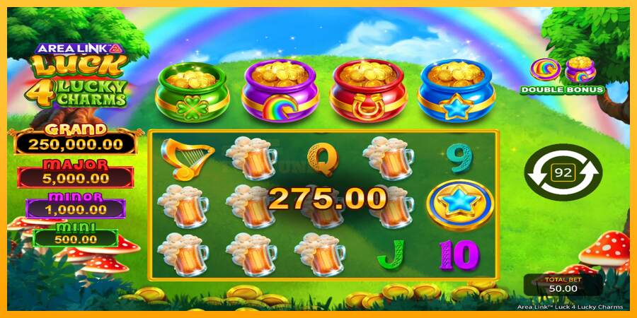 Area Link Luck 4 Lucky Charms mesin permainan untuk uang, gambar 5