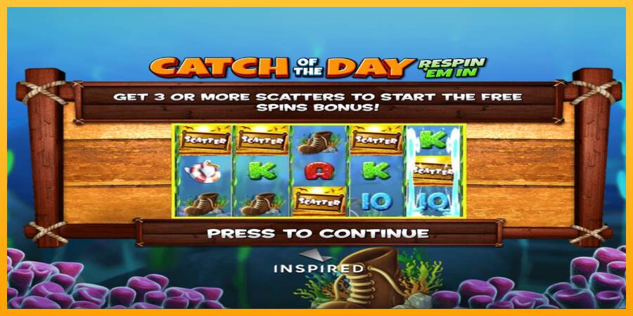 Catch of the Day Respin Em In mesin permainan untuk uang, gambar 3