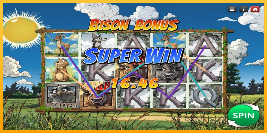 Bison Bonus mesin permainan untuk uang, gambar 3